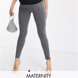 FLOUNCE Club Maternity over the bump supersoft leggings in gray